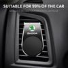 Car Magnetic L-shaped Car Dedicated GPS Phone Holder Emblem For Skoda Octavia Superb Rapid Kodiaq Karoq Fabia Kamiq Roomster Citigo