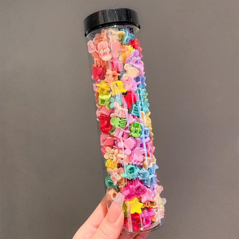 Colorful Hair Flower Clips for Babies & Toddlers - Small Hairpin & Claw Clip Accessories for Girls