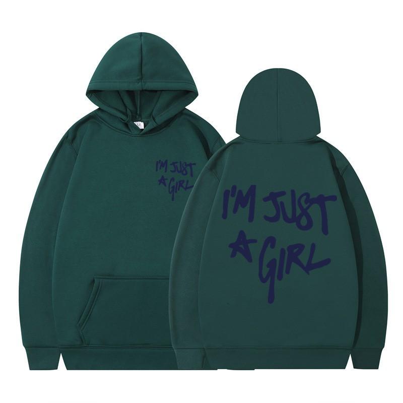 Unisex Übergroßer Kapuzenpullover Mit Kräftigem Buchstabenaufdruck Lässiger Pullover Herbst