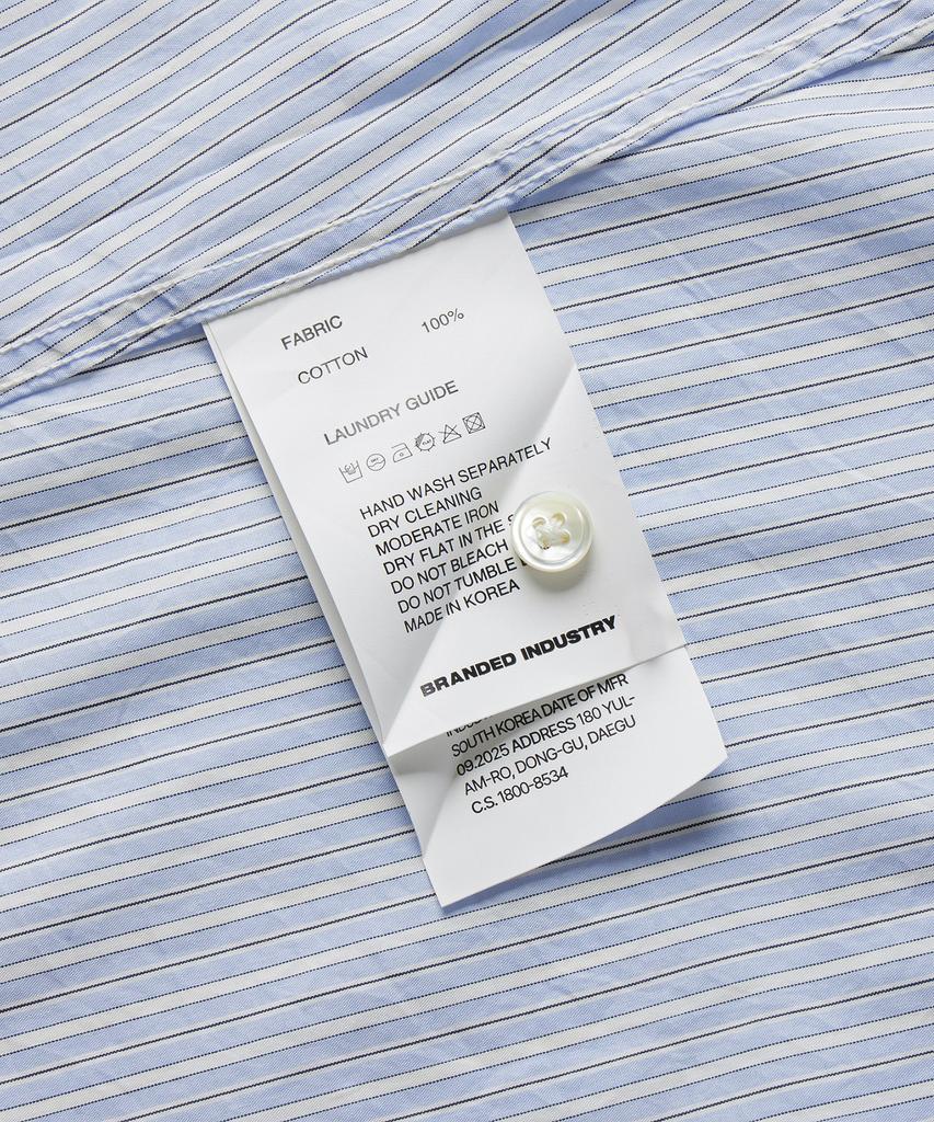 Beulaendideu Glory Oversized Stripe Shirt [Sky Blue]