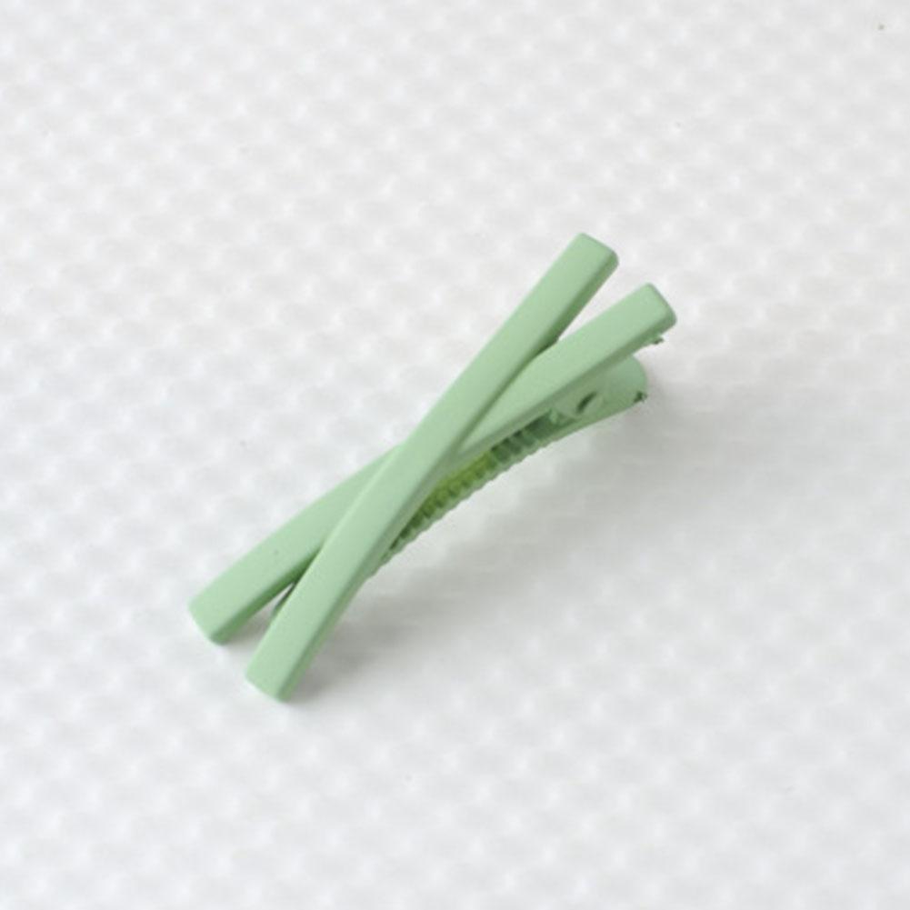 Women Girls Hair Clip Solid Color Cross Hairpin Hair Styling Tool Hair Accessories