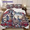 British Empire London England Bedding, Duvet Cover, Pillowcase, Home Decoration, Birthday Gift (1 * Duvet Cover+2 * Pillowcase, Coreless)
