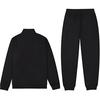 Li-Ning New Era Solid Color Zip-Up Stand Collar Casual Cardigan Sweatpants Hoodie Set Unisex Set Black AWET033-1
