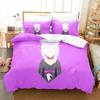 Hololive Neko Mata Okayu Bedding Set Single Twin Full Queen King Size Bed Set Aldult Kid Bedroom Duvetcover Sets 3D Print Kawaii