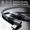 1PCS 60W USB Type C Cable 3A Fast Charging Wire Cord USB C Cable For Macbook Samsung Xiaomi  iPhone15 Elbow Cable For Game