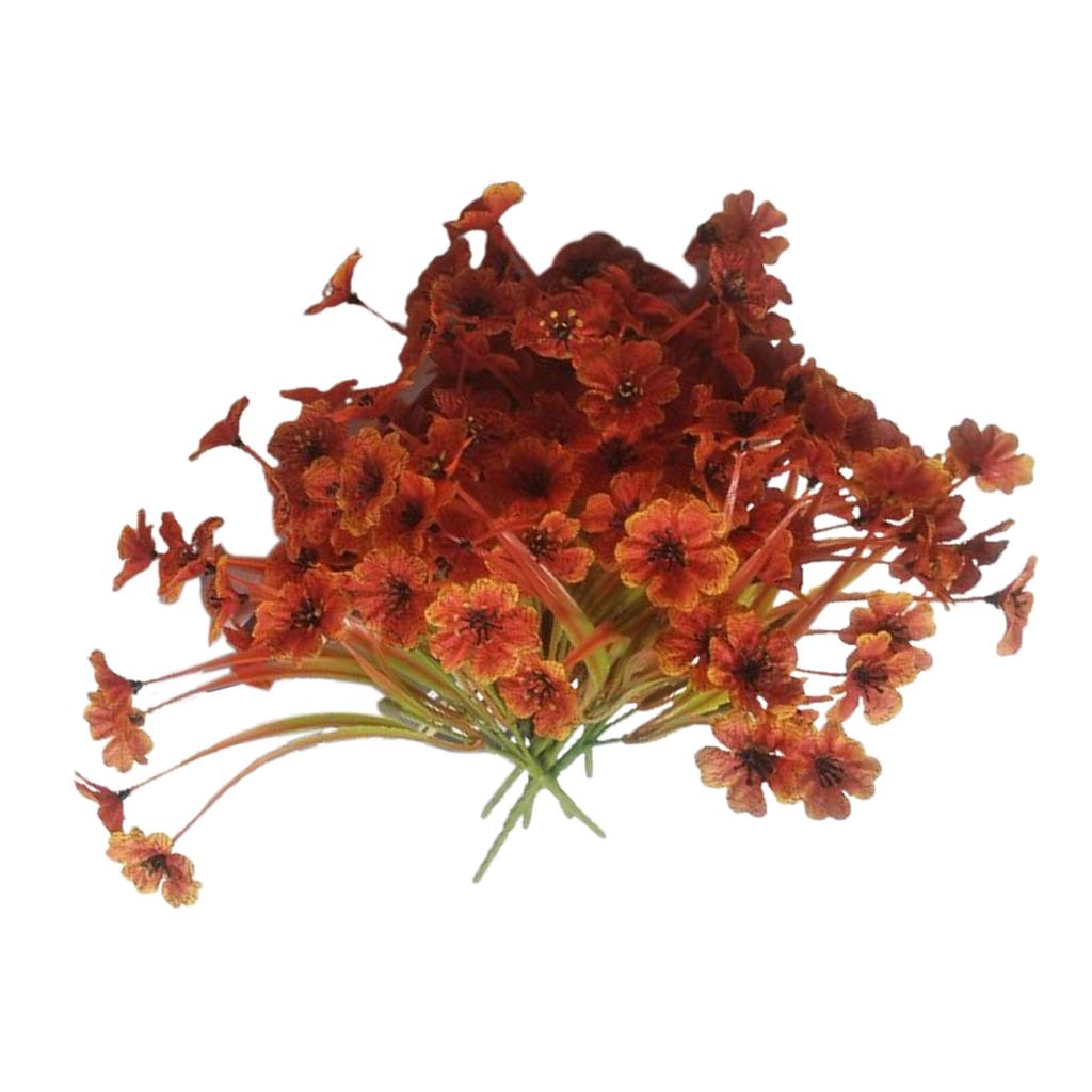 10pcs Artificial Fall Flowers Real Looking Vibrant Colors No Fade Fall Fake Flowers for Farmhouse Home Garden Decoration