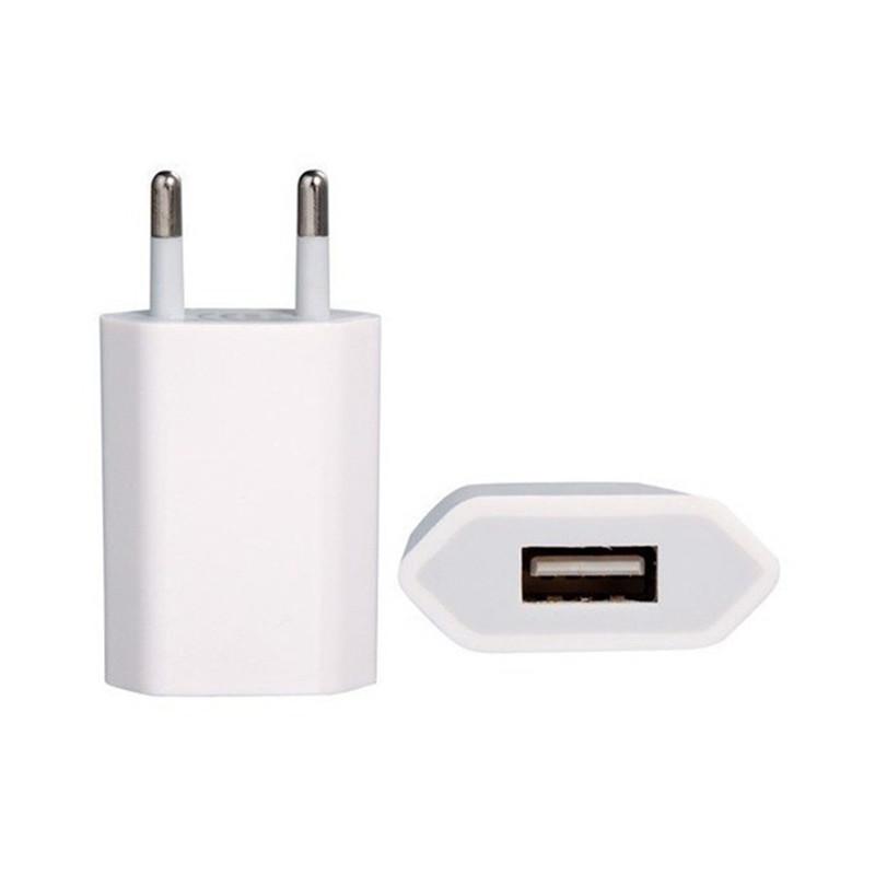 High Quality European EU Plug USB AC Travel Wall Charging Charger Power Adapter For Apple iPhone X 9 8 7 6 6S 5 5S 4 4S 3GS