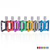 1Pair Universal Colorful Bike Pedals Aluminum Alloy Bicycle Flat Platform for Folding Mountain Road Bikes