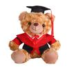 Plyšový medvídek absolvent 2025 s talárem, čepicí a střapcem, roztomilý hnědý absolvent
