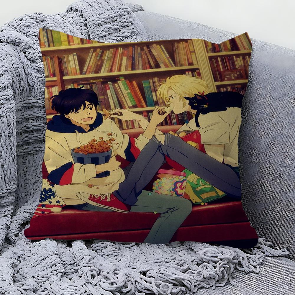 BANANA FISH Pillowcase Toon Gift Cushion Cover Bedroom Home Sofa Chair Seat Decor Pillow Case