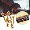 Pack of 6 Guitar Bridge Pins Brass Endpin for Acoustic Guitar 6 Strings Nail