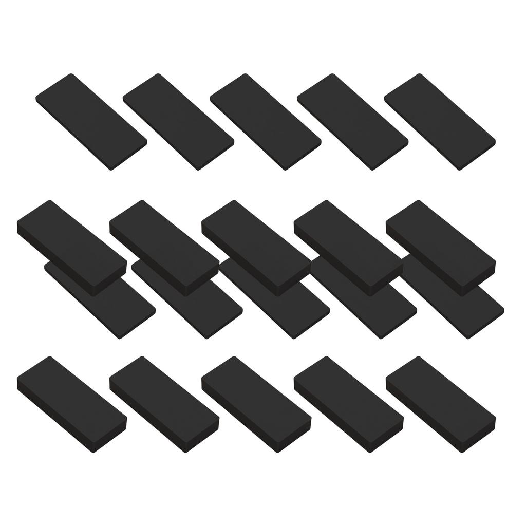20Pcs Furniture Wall Protectors EVA Foam Headboard Stoppers Black Headboard Bumper Bed Stoppers Easy To Install