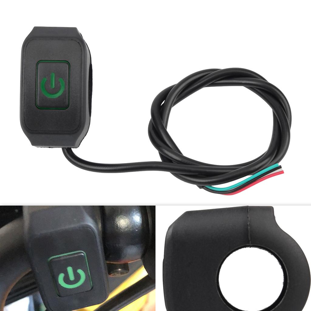 Motocross Accessories Universal Self-Lock Motorcycle Switch 12V LED Handlebar Mount Button For Pit Dirt Bike Waterproof KG-068