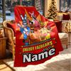 Custom Name Personalized Five Nights at Freddy's Print Blanket, Home Decor, Bedroom, Sofa, Camping, Couch, Gifts for Birthday ChristmasEnthusiasts