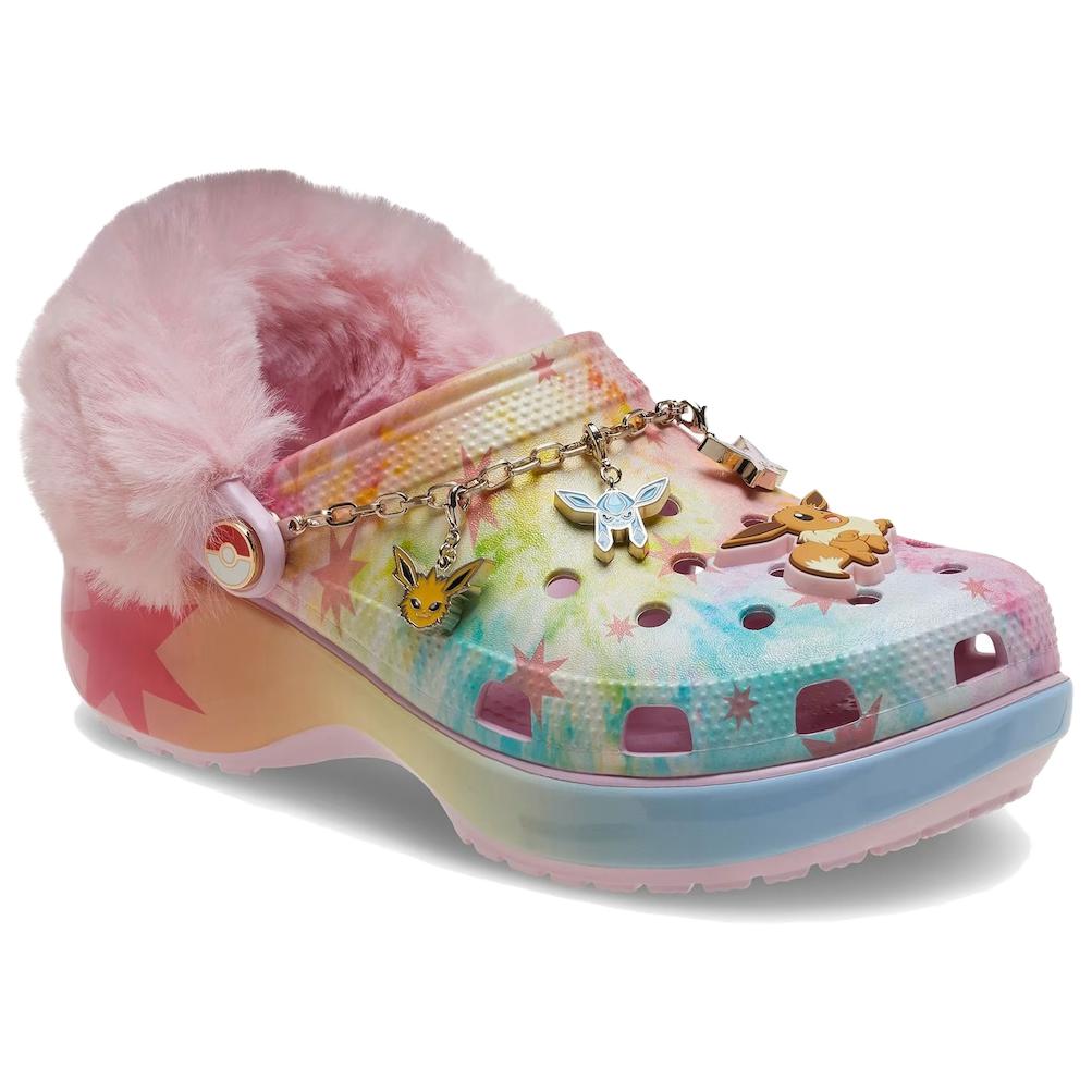 Crocs Pokémon x Classic Platform Clog Eevee Dames Sneakers Rosa Flerfarget 211429-90H