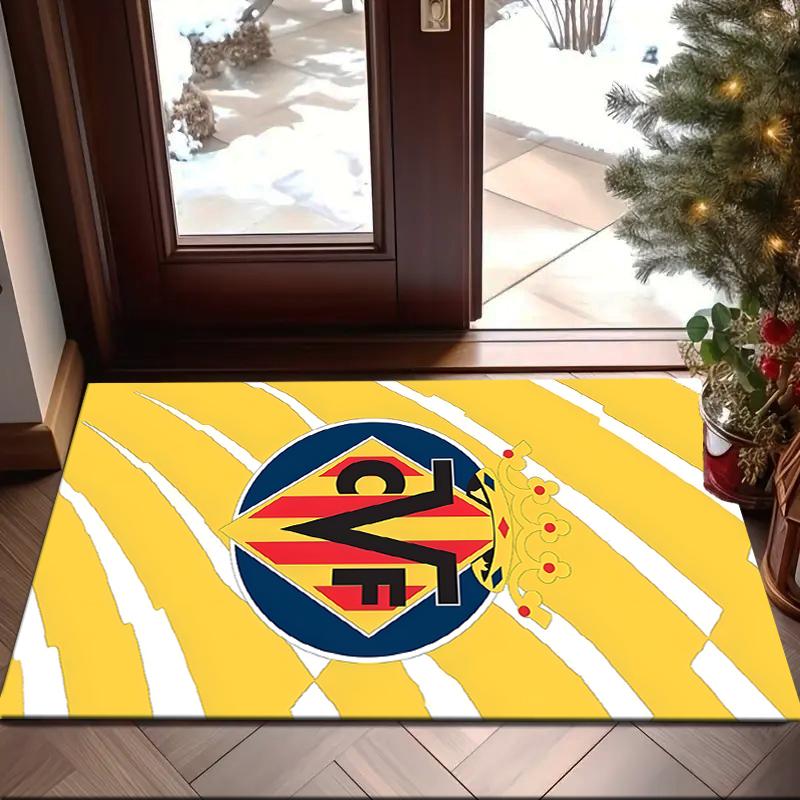 1PC CF Football Emblem Rug Game Carpet, Floor Mat for Bedroom Living Room Entryway Rug, Home Decor Idea Gift for Christmas birthday