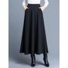 A- Line High Waist Large Swing Half Skirt A- Line High Waist Large Swing Pure Color Skirt