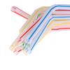 100Pcs/Set Curved Plastic Drinking Straw Cocktail Lounge Wedding Birthday Party