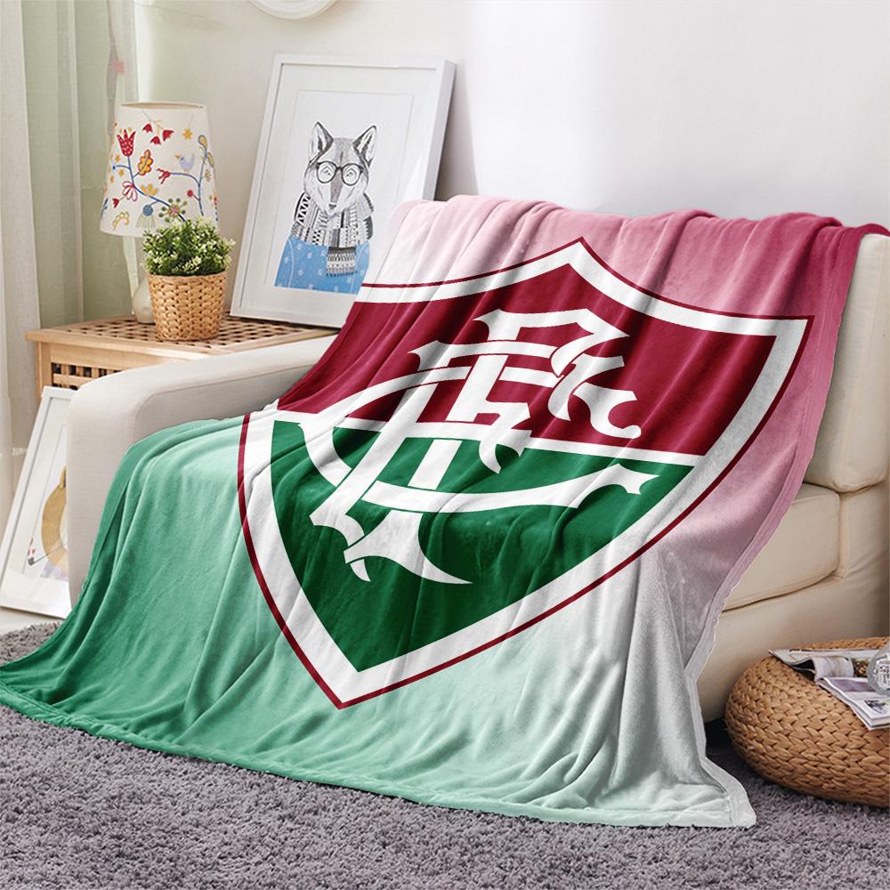 Fluminense Football Club Flanelldecke mit Aufdruck, Hohe Qualität, Bequem für alle Jahreszeiten, Heimdekoration, Wärme und Komfort