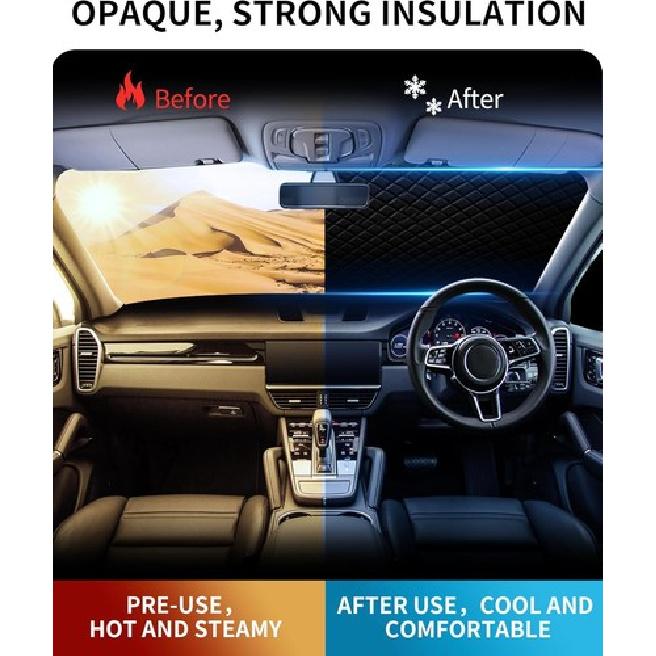 Windshield Sun Shade Cover for Car, Frost Guard, Ice-Car Snow Cover-1.5