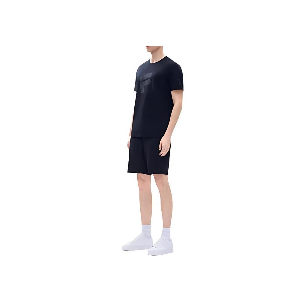 Fila Solid Color Loose Casual Sports Five-Point Shorts Men Shorts Black F11M227801FBK