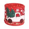 3 Rolls Christmas Wired Edge Ribbon Multi Color Flexible Decorative Christmas Ribbon for Bows DIY