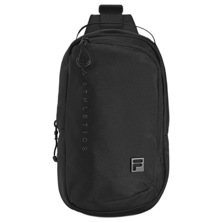 New FILA Fitness Fabric Sling Bag Extra Small Men's Jet Black A13M441109FBK