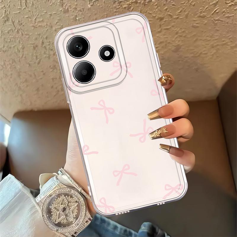 Case for Xiaomi Redmi Note 14 Pro Plus 10S A4 9 10 Note 13 13C 12 11 12S 11S 14C Soft Phone Cover Cartoon Bow
