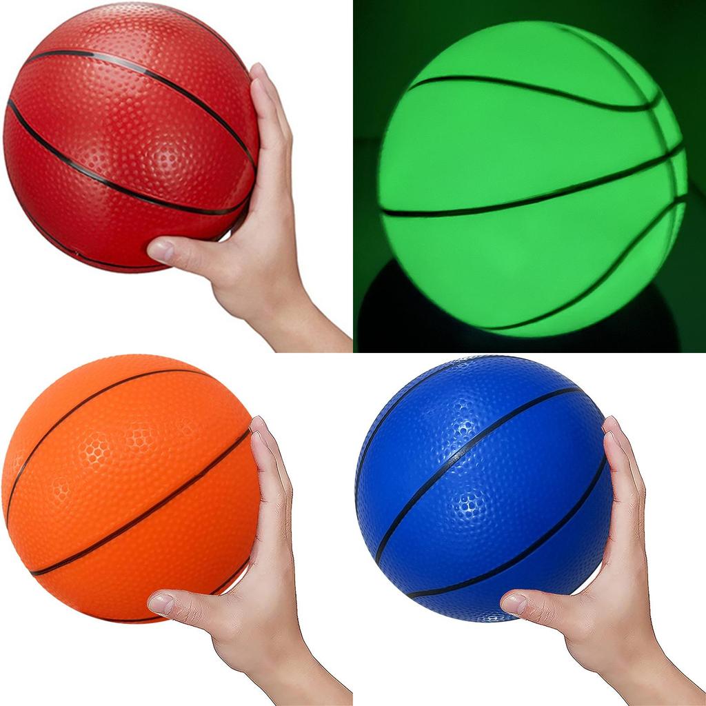 ПВХ Надувний Баскетбольний М'яч Міцний Спортивний М'яч для Ігор на Відкритому Повітрі для Дітей 18см Синій