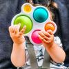 Children Fidget Toys Hand Grasping Pressing Practice Board Bubble Finger Fine Action Baby Training Decompression Educational Toy