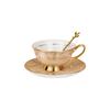 LIU Ceramic Coffee Cup & Saucer Set
