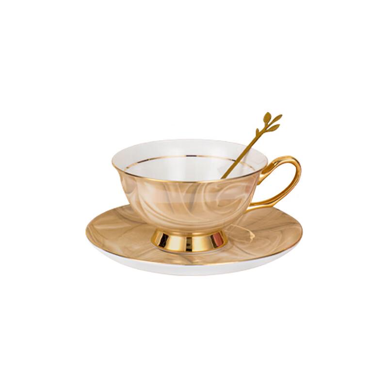 LIU Ceramic Coffee Cup & Saucer Set