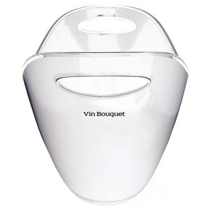 Bac à glaçons - vin bouquet - 2 bouteilles - résistant aux chocs - blanc - idéal pour le vin