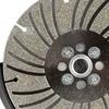 Diamond Grinding Wheel Tool for 4-1/2" Angle Grinders High-Strength Alloy Steel 40/80 Grit Rebar Cutting Diamond Wheel