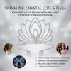 Sparkly Rhinestone Crown Hairband Elegant Crystal Bridal Tiaras Alloy Wedding Headpiece for Bride and Bridesmaids Hair Jewelry
