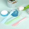 Silicone Facial Mask Applicator 4 Pcs Reusable Double-End Face Mask Brush Washable Beauty Spatula Tools for Clay Cream Gel And Mud Facial Masks Gentle