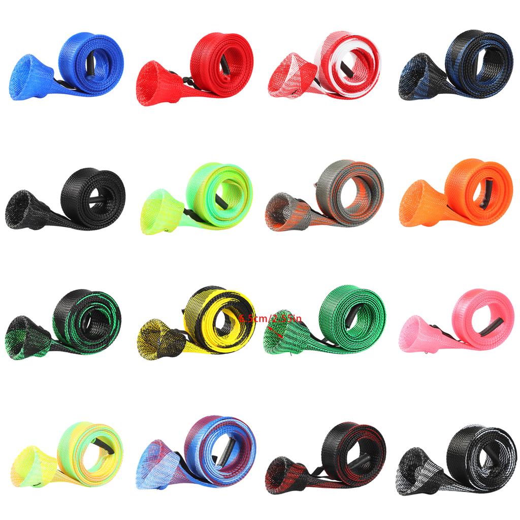 Fishing Rod Sleeves Protective Rod Socks Portable Rod Cover Fishing Rod Braided Net Protector Easy Installation