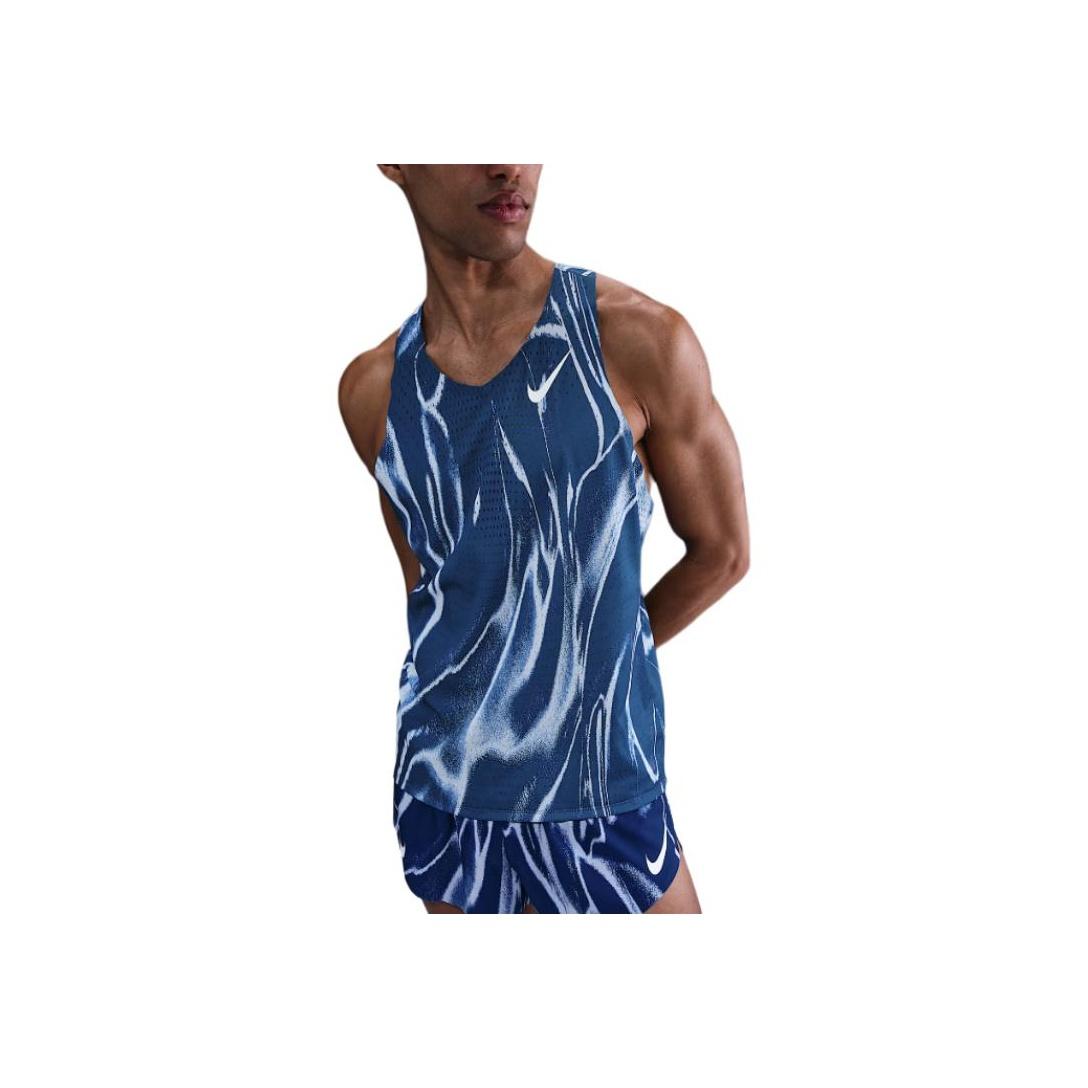 Nike Pattern Print Slim Fit Sleeveless Tank Top Men tops HV2643-492 L