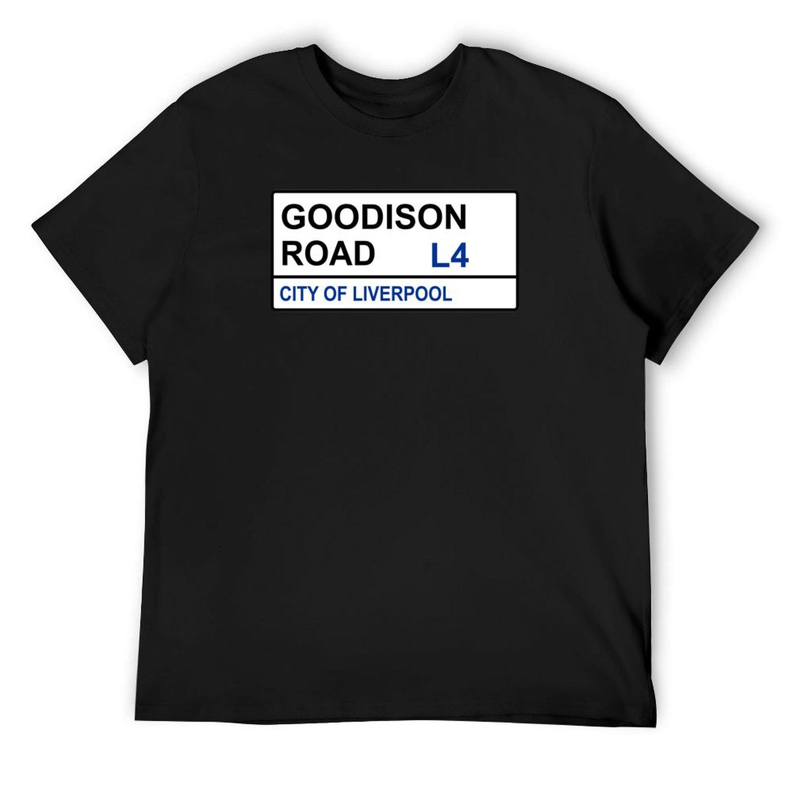 

Everton Football Team Goodison Road Street Sign T-Shirt vintage clothes cute clothes clothes for a boy funny t shirts men L
