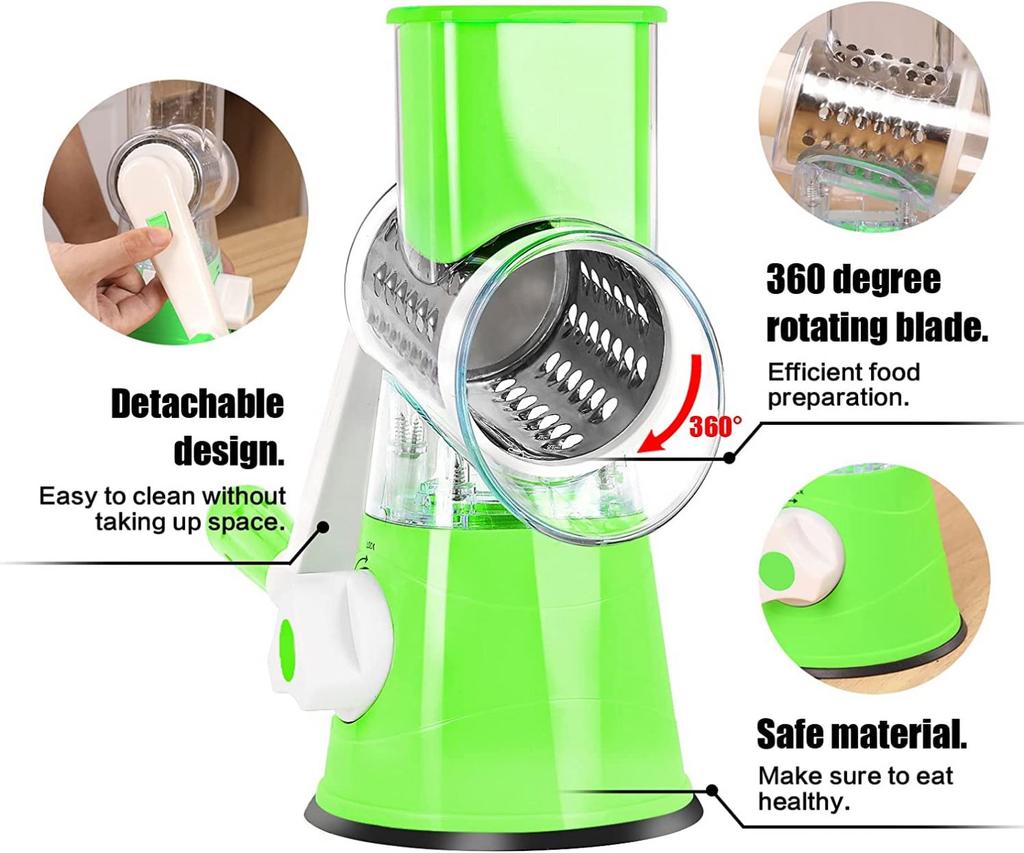 In Stock 3in1 Multifunctional Adjustable Thickness Vegetable Spiral Slicer Kitchen Tool Cooking Accessories Veget Spiralizer