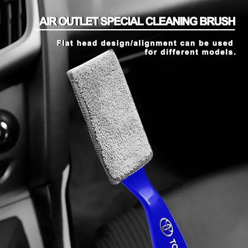 Car Air Conditioner Vent Cleaning Brush Auto Accessories For Toyota Yaris Corolla Avensis Aygo Vitz Vios Yaris Mark-X Mirai