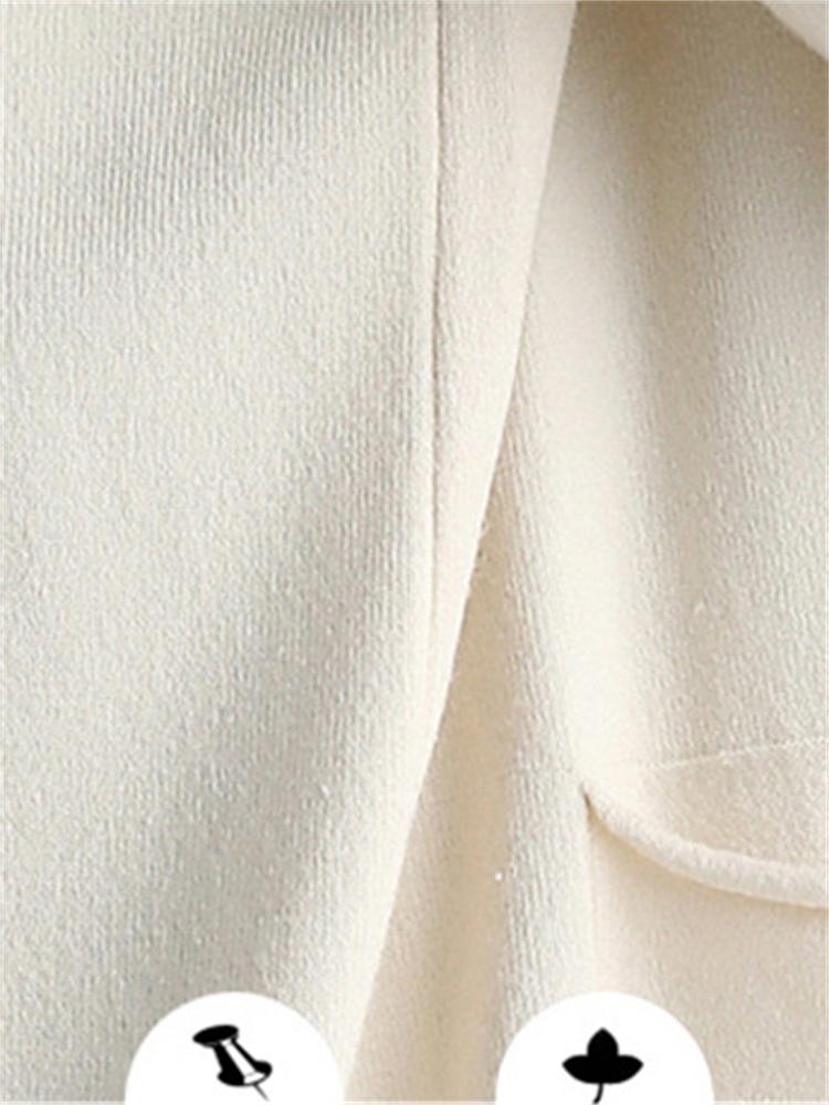 Übergroße Lässige Gestrickte Midilange Strickjacke Frühling Herbst Elegant Damen Locker Strickwaren Oberteile Koreanisch Langarm Pullover Mäntel