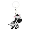 Jungle Animal Cartoon Keychain - Cute PVC Epoxy Pendant for Car Keys