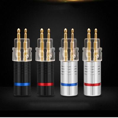 2Pcs Earphone Cable Connector for Sennheiser Pin Plug HD650 HD600 HD580 HD25