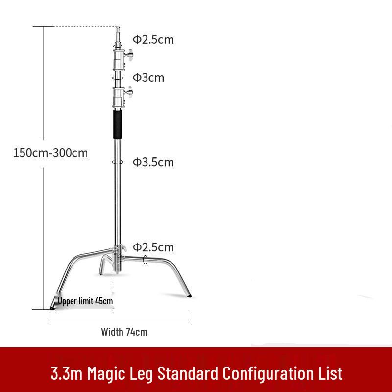 40-Inch Stainless Steel C-Stand Photography & Film Light Stand