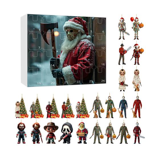 Advent Calendar 2025 24-Day Countdown Calendar with Collectible Acrylic Charms
