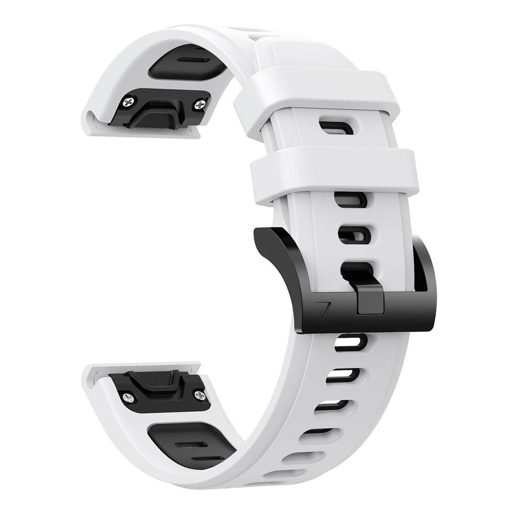Zweifarbiges Silikonarmband mit Schnellverschluss für Garmin Fenix 8/7/7X Pro und Fenix Gen 2