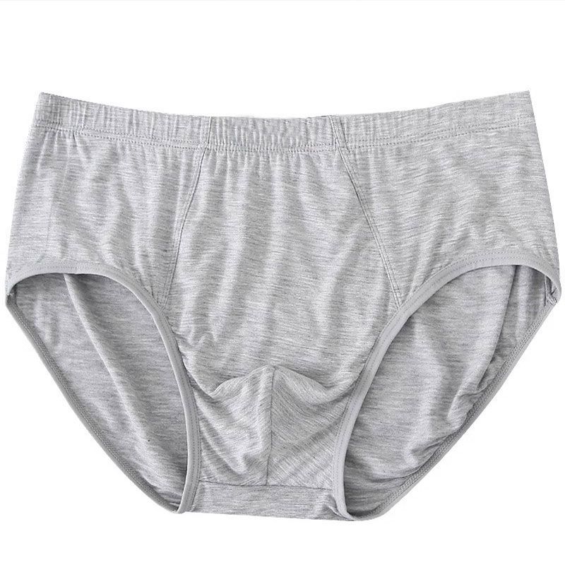 3pcs Men's High-Rise Triangle Underwear (3-Pack Independent Packaging) Comfortable Simple Design Breathable Loose Plus Size