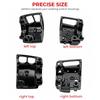 Handlebar Switch Kit Switch Housing W/Button Cover Cap Fits for Harley 2002-2017 VRSC/1996-2012 Sportster/1996-2011 Dyna Softail/1996-2013 Road King