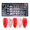 Letters Nail Stamping Plates Flower Pattern Nail Art Stamp Stencil Nail Art Tools Painting Nail